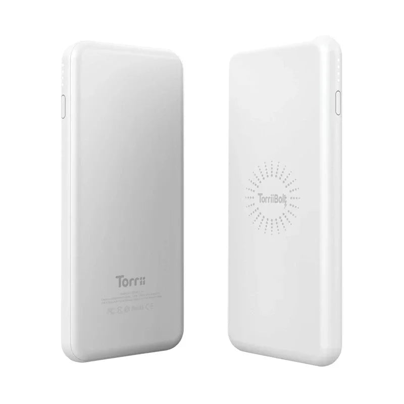 Torrii Bolt 6000Mah 2 In 1 Wireless Powerbank - White - Tashqila Torrii Bolt 6000Mah 2 In 1 Wireless Powerbank - White - Tashqila